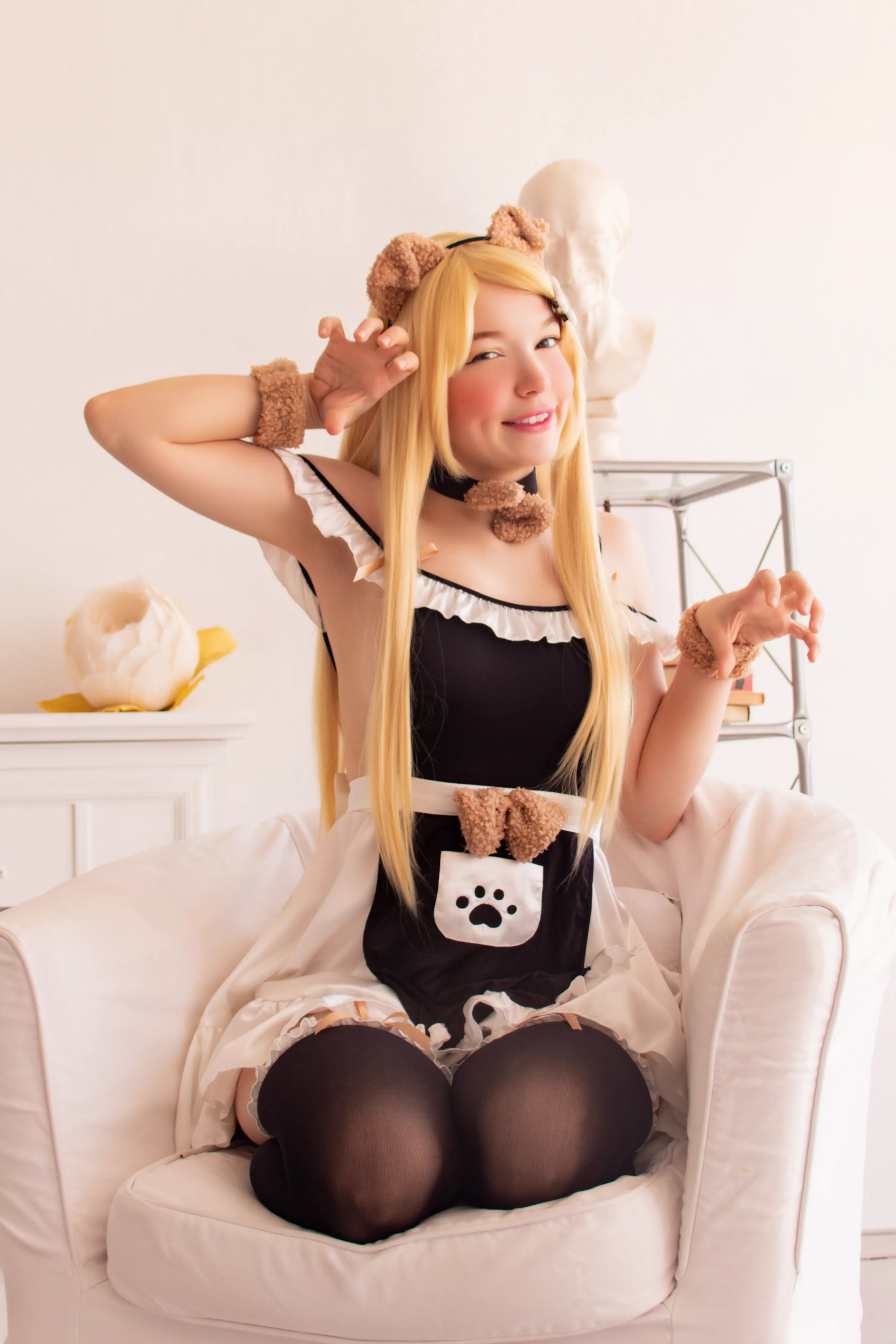 Puppy maid OC by Murrning_Glow