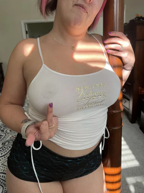 Sometimes I have a little bit of an attitude if I catch you staring at my tits