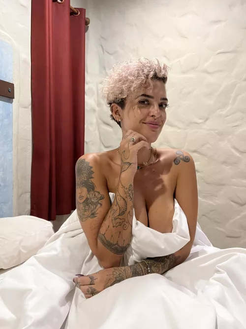 This bed is really comfy...