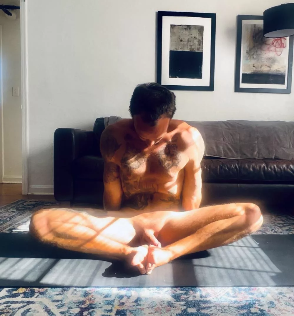 As a nudist, the only way to do yoga.