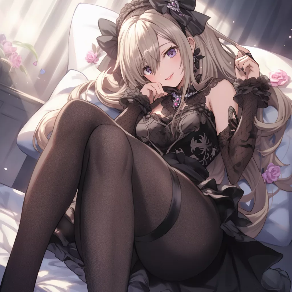 Crossed legs in tights :) (JumboidDad)