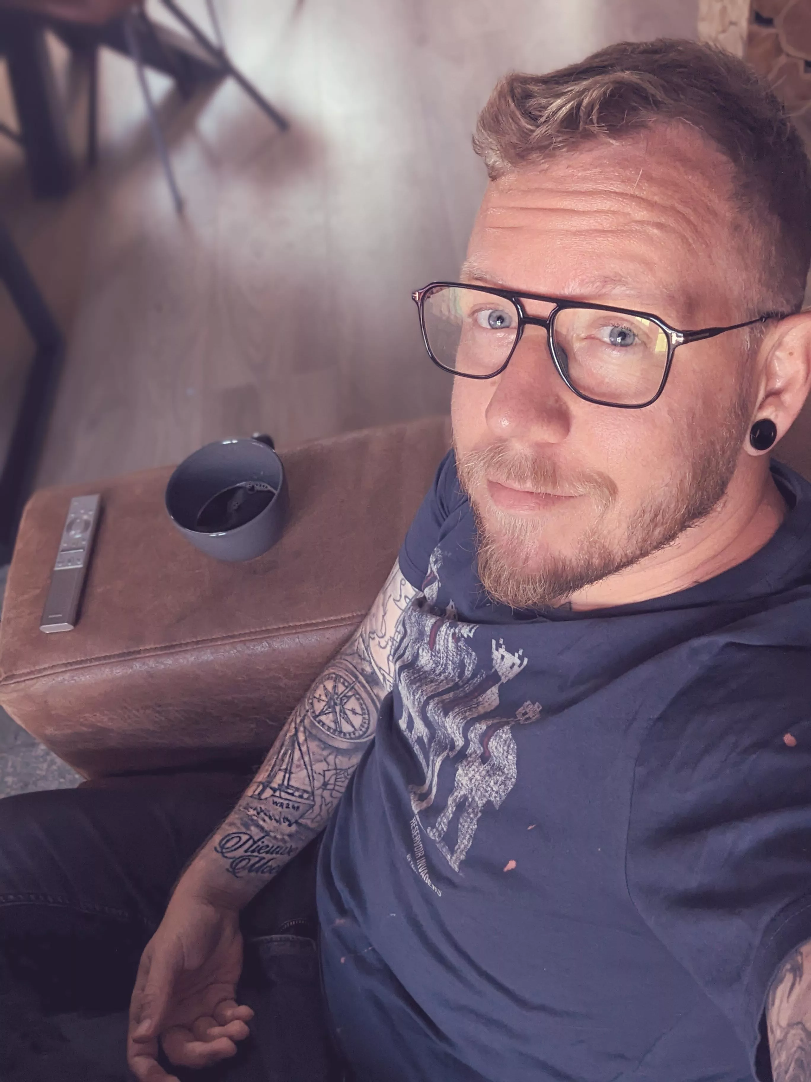 Early morning coffee