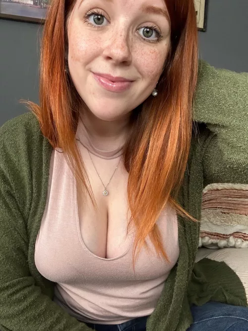 Felt cute matching my sweater to my eyes! [F]