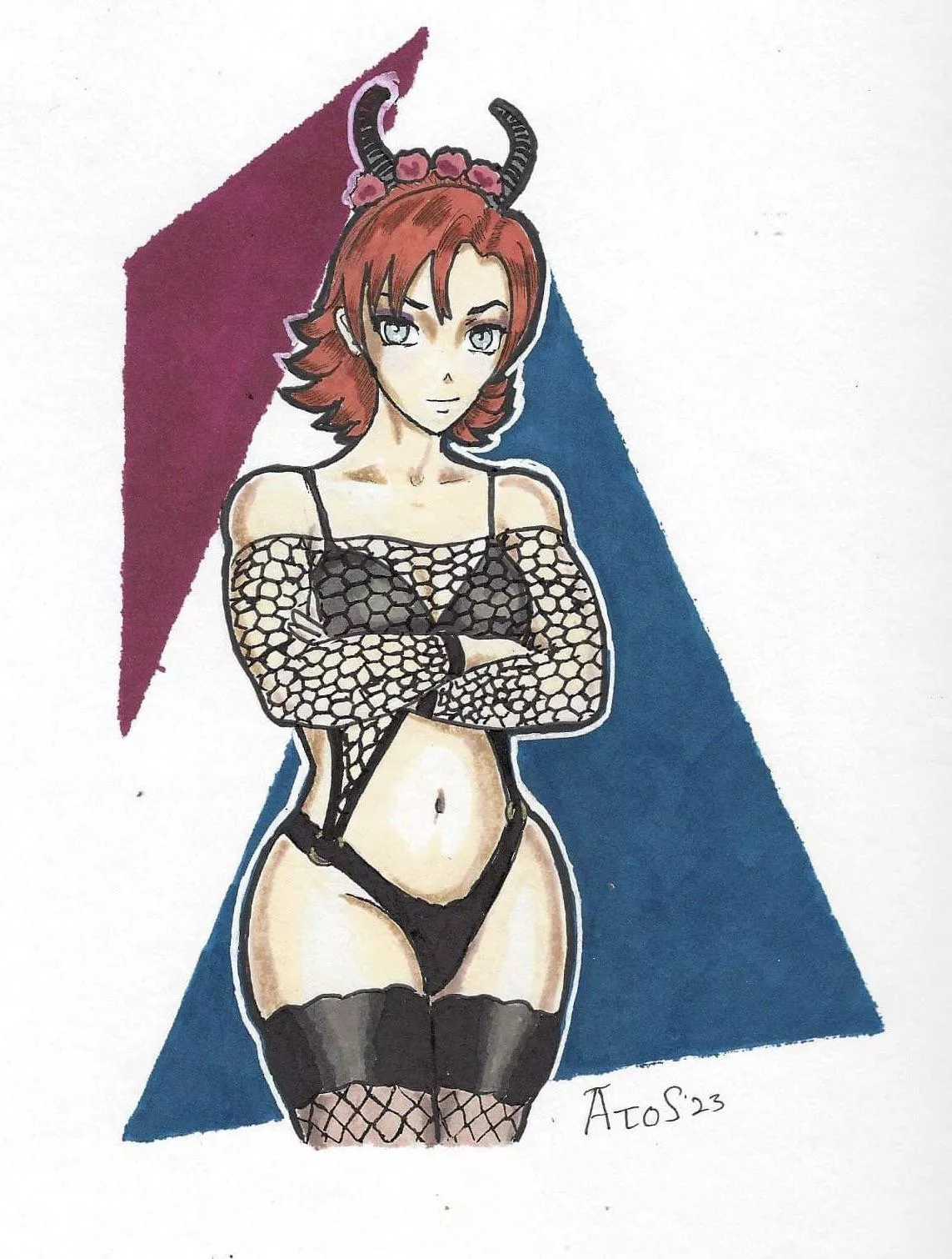 Fishnet Nora (Atouchofsmut-ironredx)