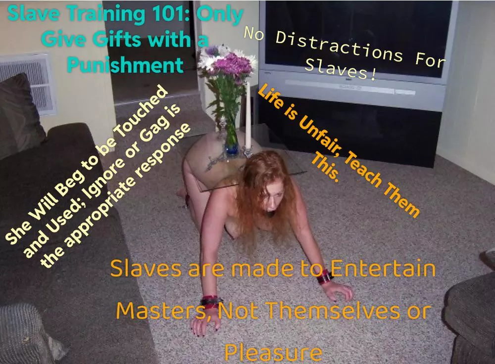 Gifting a Slave Flowers