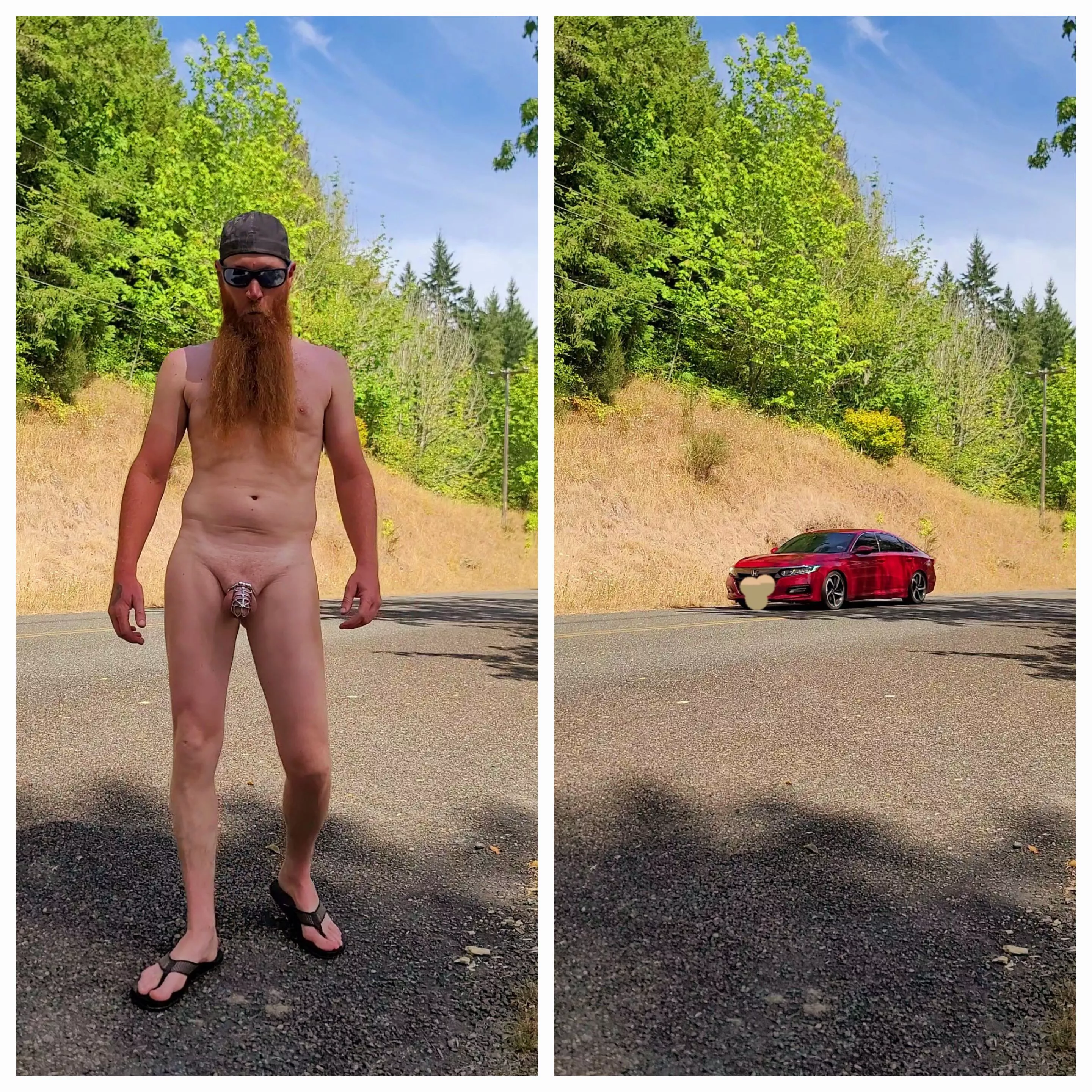 Got caught in chastity while setting up my phone to take video for Mistress 😳🫢🤣