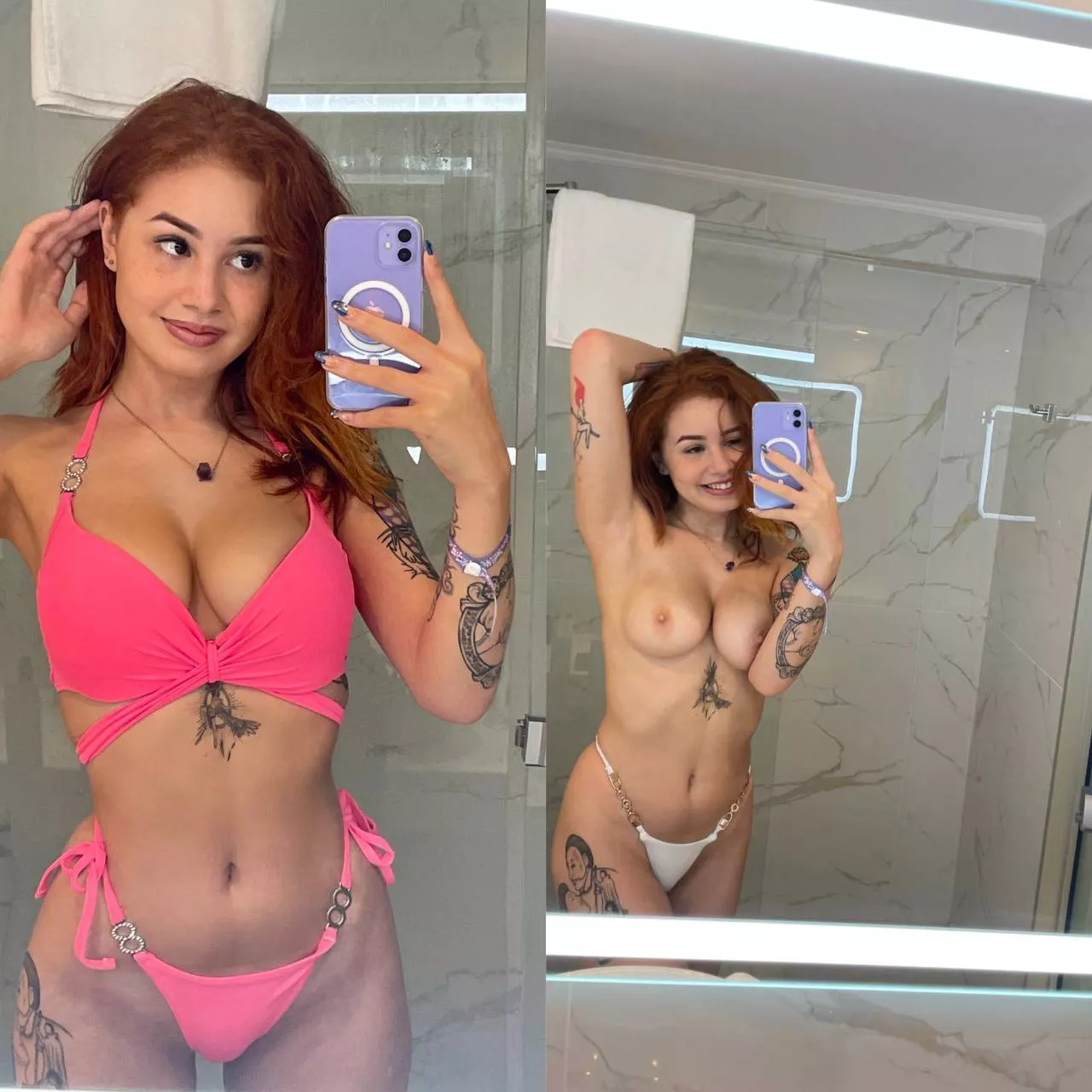 Holiday mirror selfies