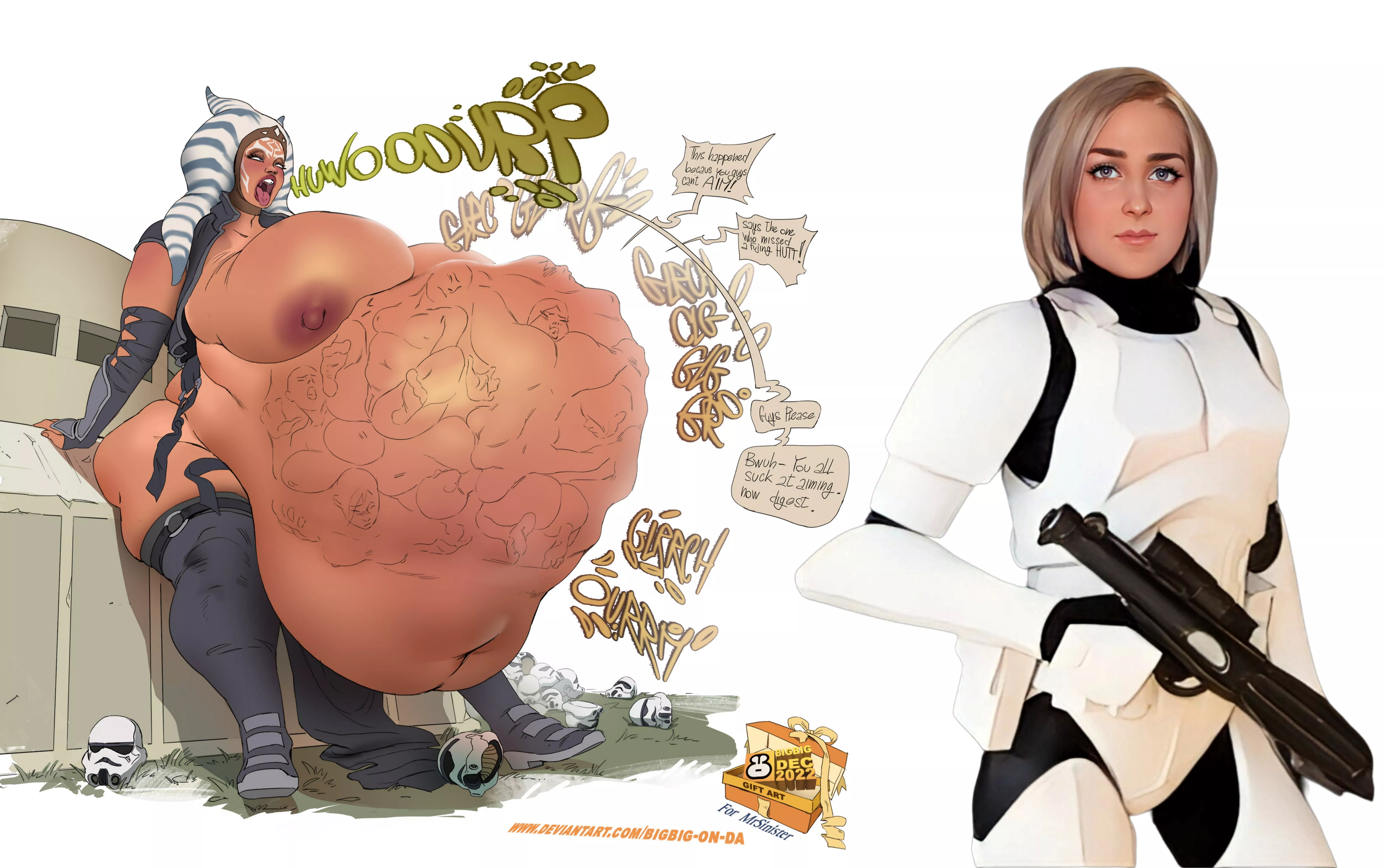 {image} Defeated female stormtroopers struggling