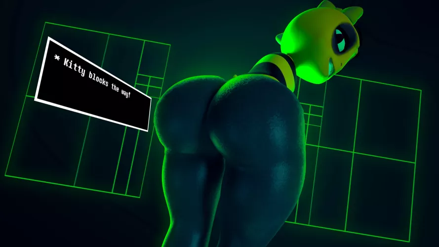 [Kitty] from Under(her)tail blocks the way! (OC/SFM/LewdWithLogan)