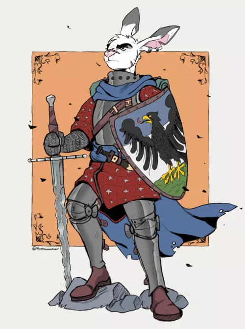 knight-errant (art by me, @Hyenamancer on twitter!)