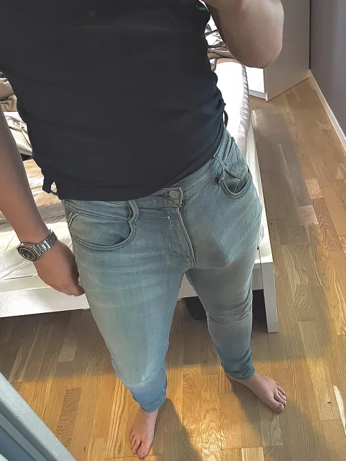 Light jeans are a risk