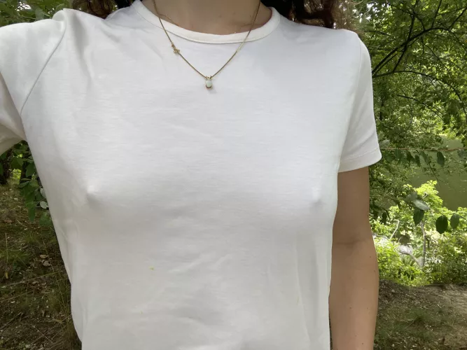 Lil braless nature tiddies :)