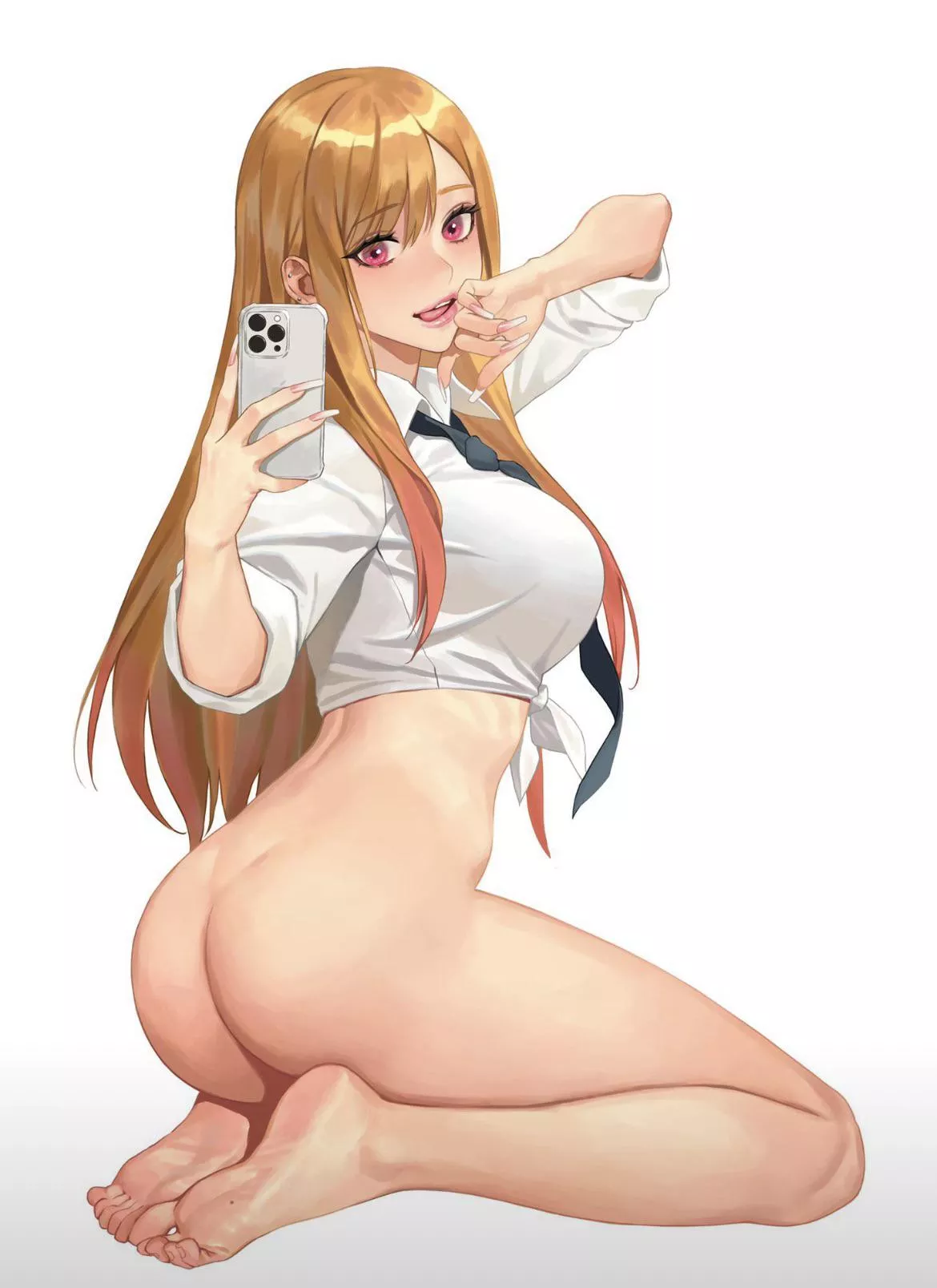 Marin showing off her booty