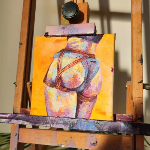 Oil study 8/23 #1 by me