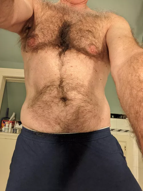 Reach out and grab daddy's fur!