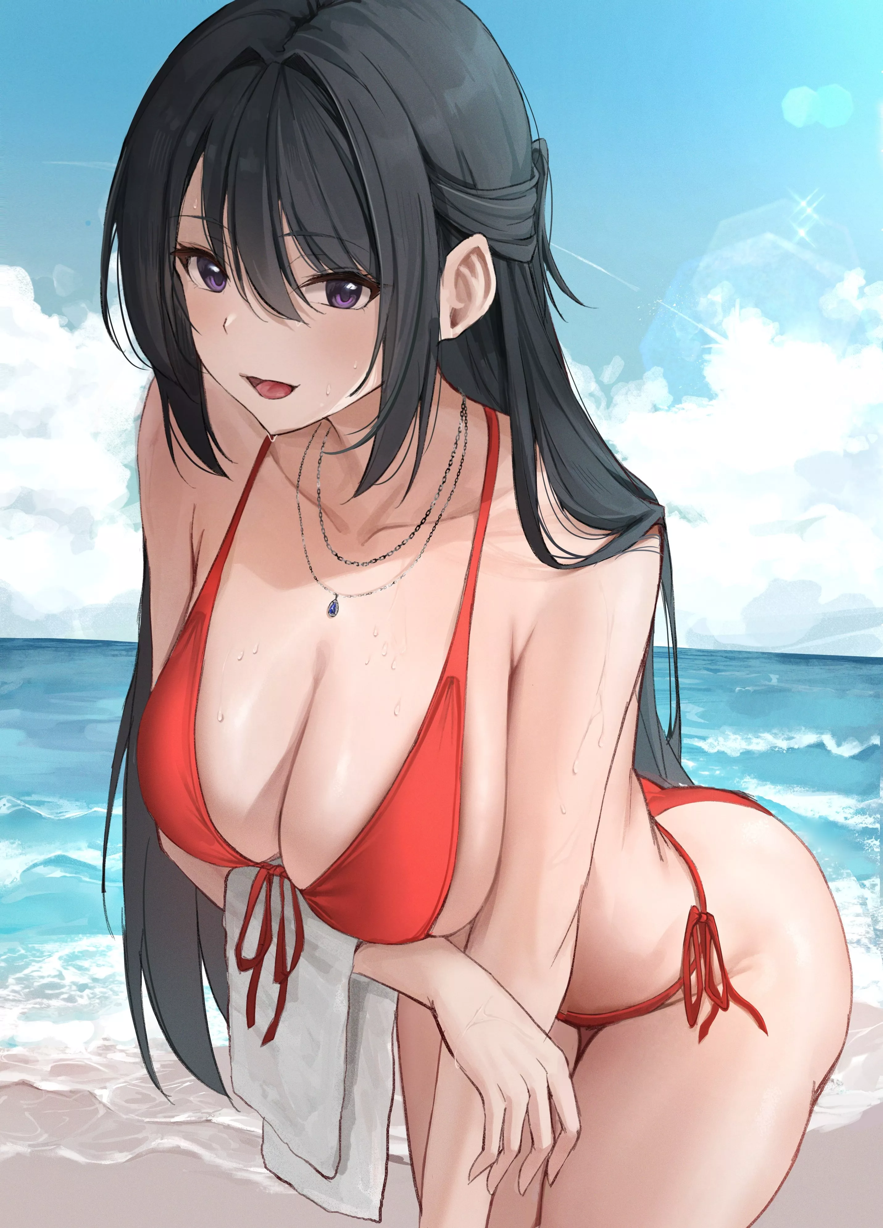 Red Swimsuit [Artist's Original]