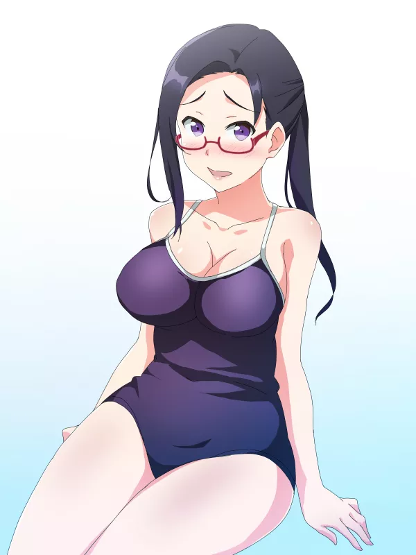 Satou Sakie in School Swimsuit [Demi-chan wa Kataritai] (Poncho S)