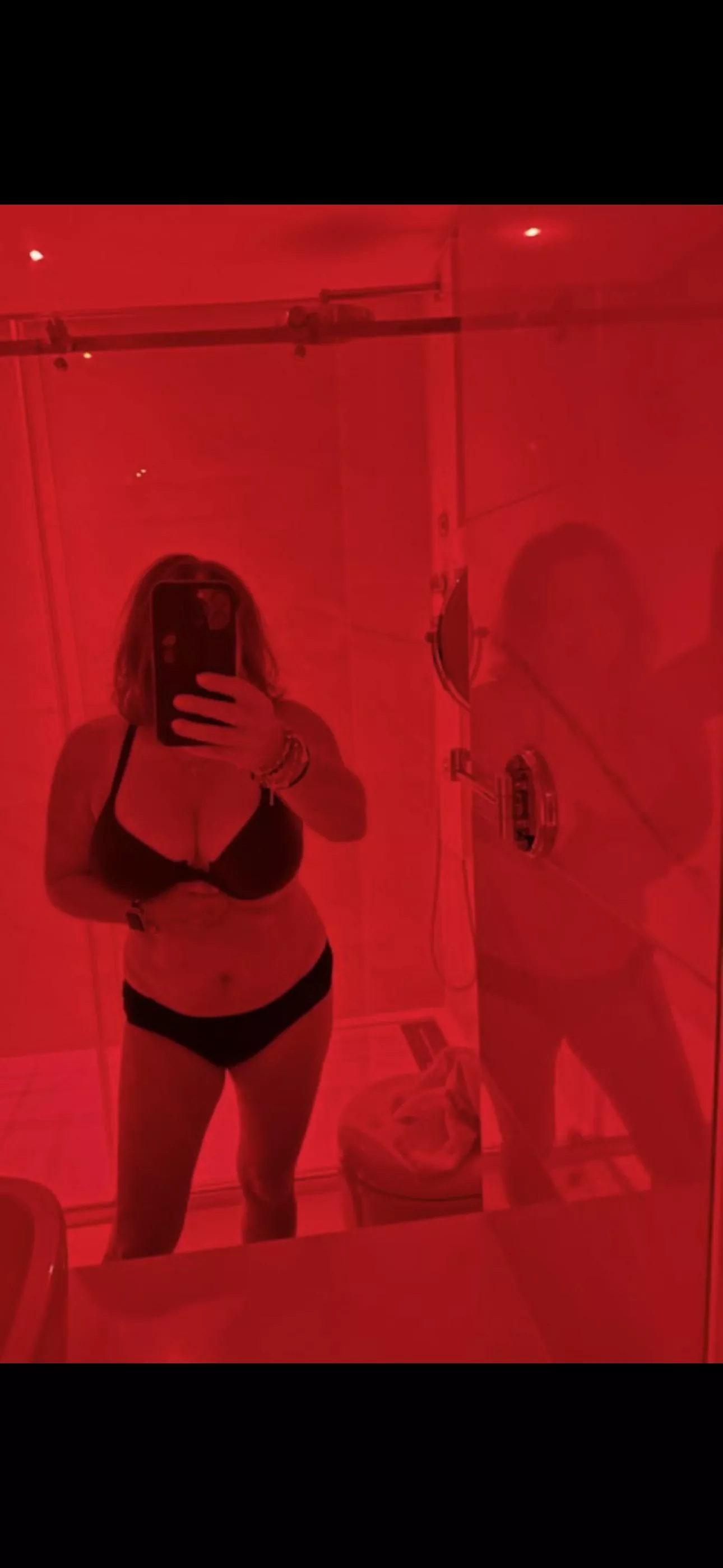 Sent this selfie to my husband and didn’t realize there was a reflection so I can’t take credit for being “artsy!”