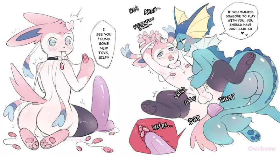 Silfy and new toys (art by akibun)