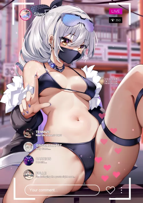 Silver Wolf Livestreaming (SquChan) [Honkai: Star Rail]