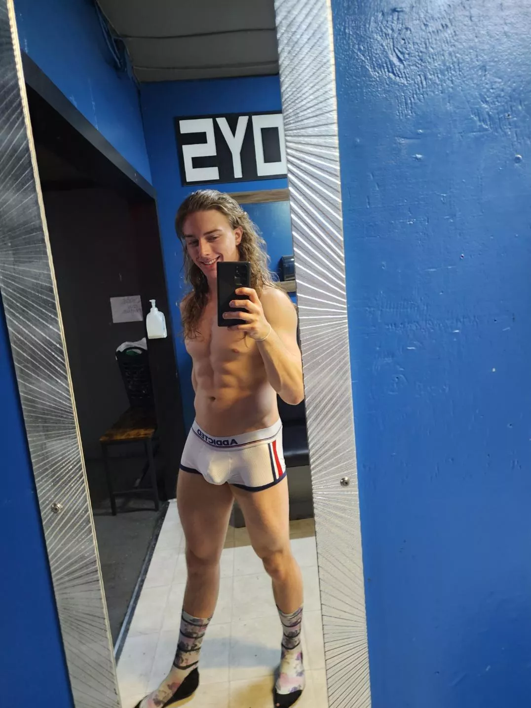 Stripping undies, they don't stay on for long