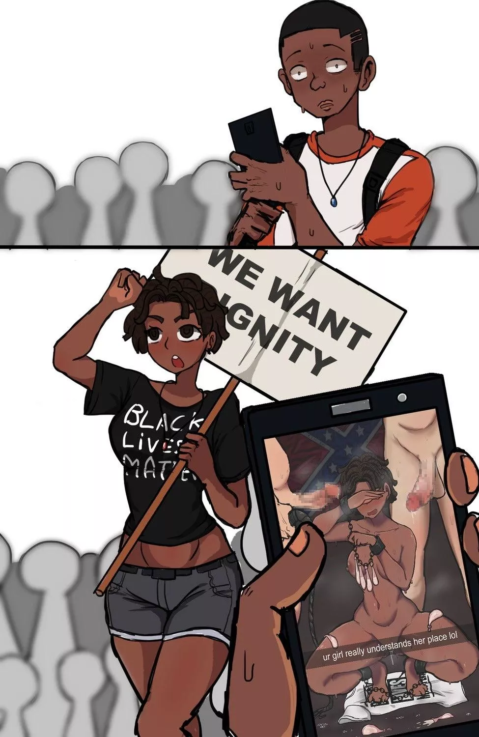 The duality of black girls. The duality of black girls.