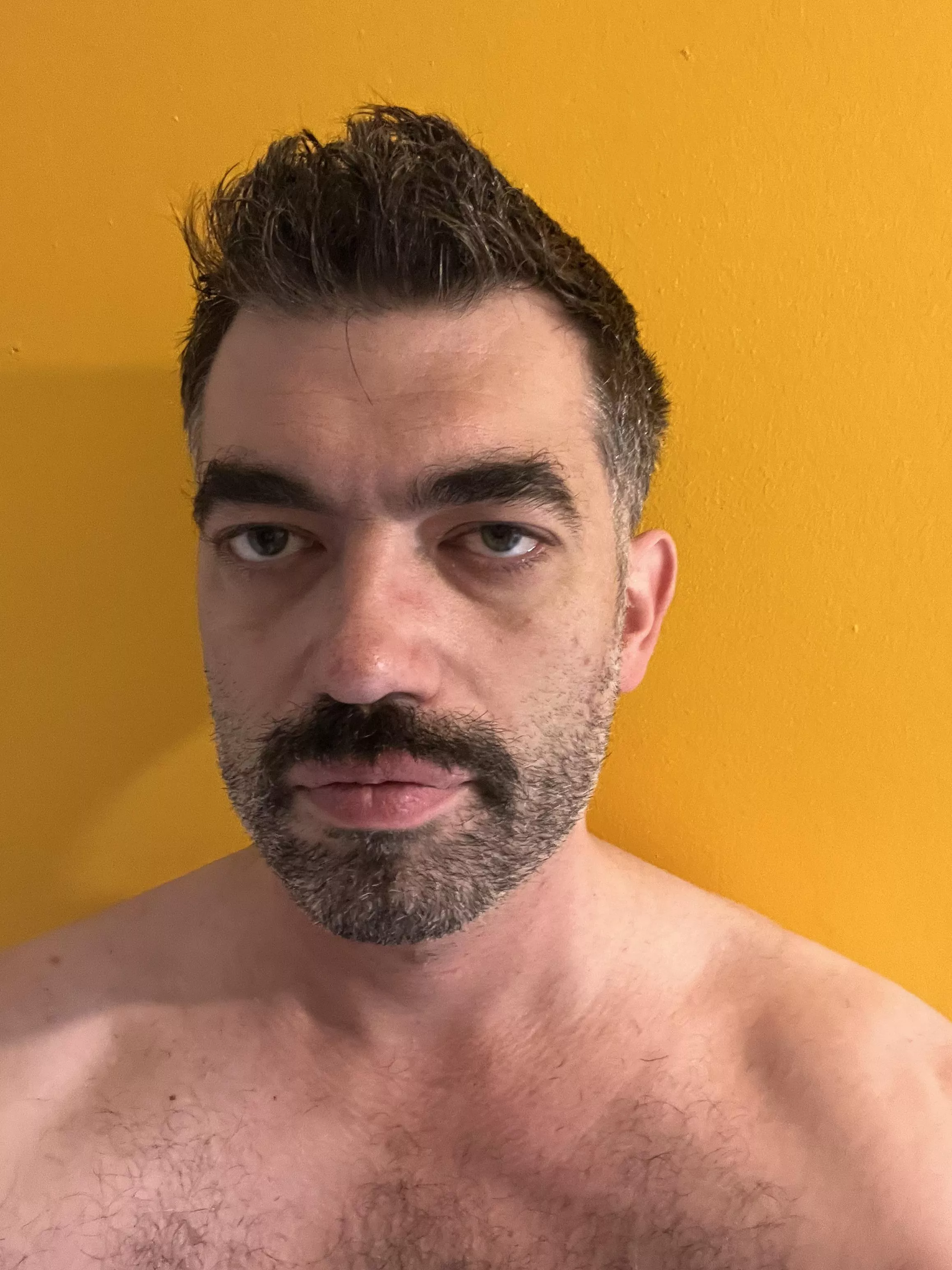 Trying out the Mustache look. Thoughts?