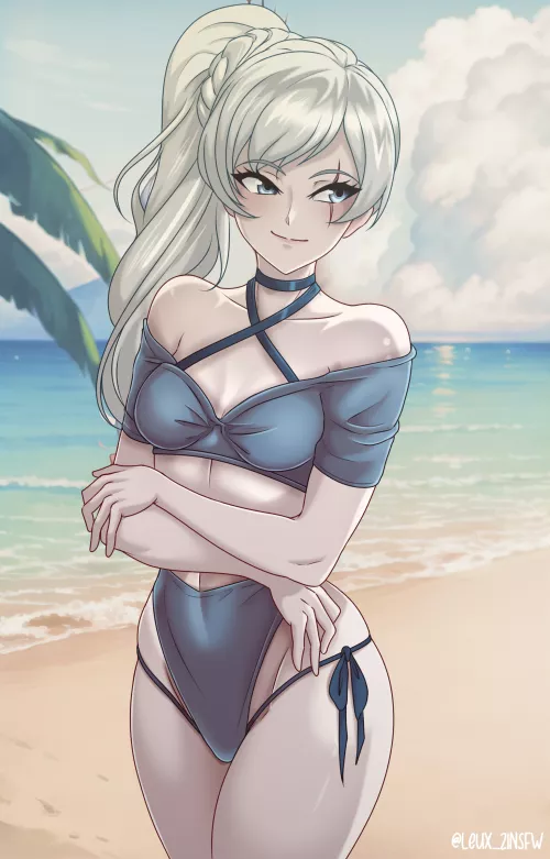 Weiss posing in her swimsuit [Leux_21NSFW]