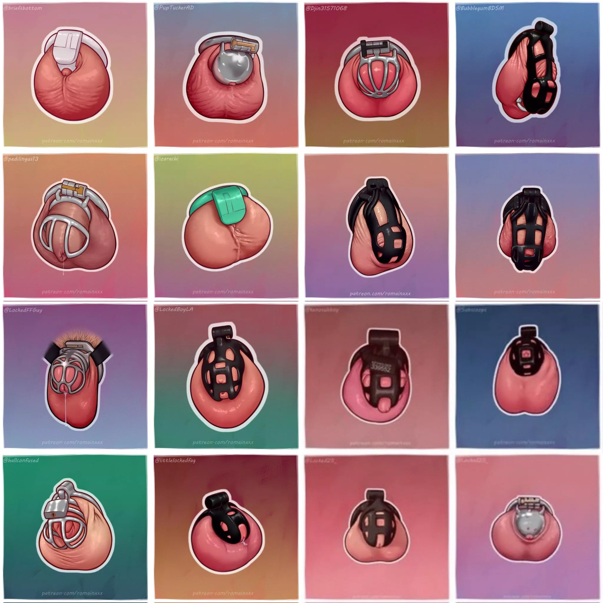 Who has a tiny nub cage like this? Who has a tiny nub cage like this?