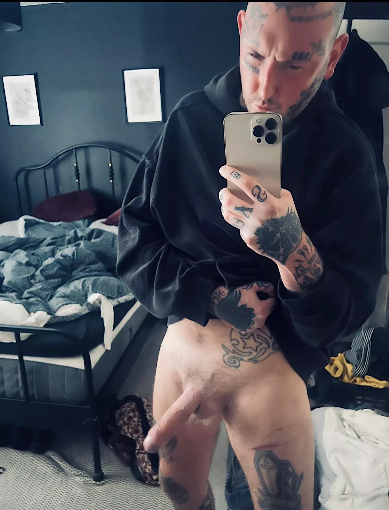 Who likes seeing my cock hanging from my hoodie