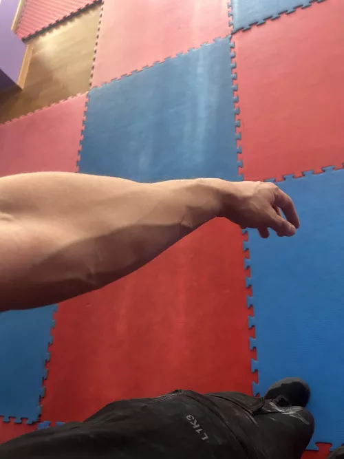 Who said that you can’t build some forearms with skinny wrists?
