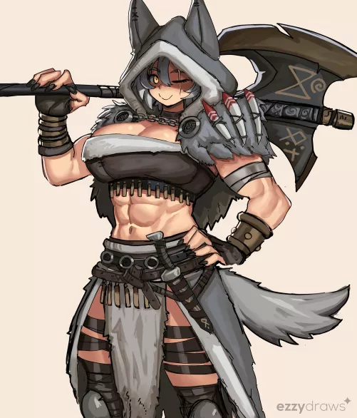 Wolf Barbarian (@EzzyDraws)
