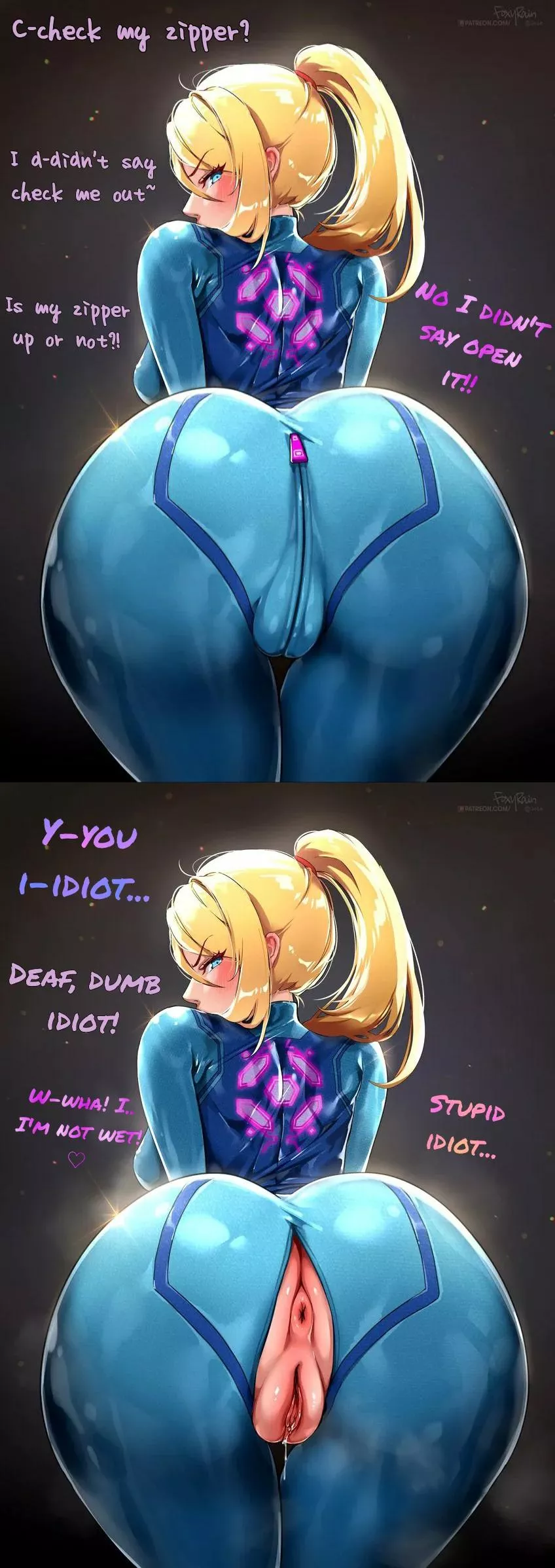 Zipper check has gone wrong for samus