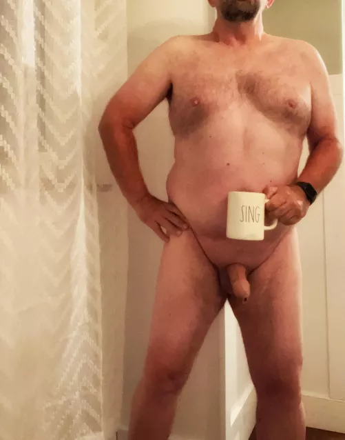 Back to work after vacation...naked coffee helps 😉