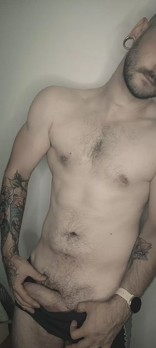 construction worker unwinding after a long day <3