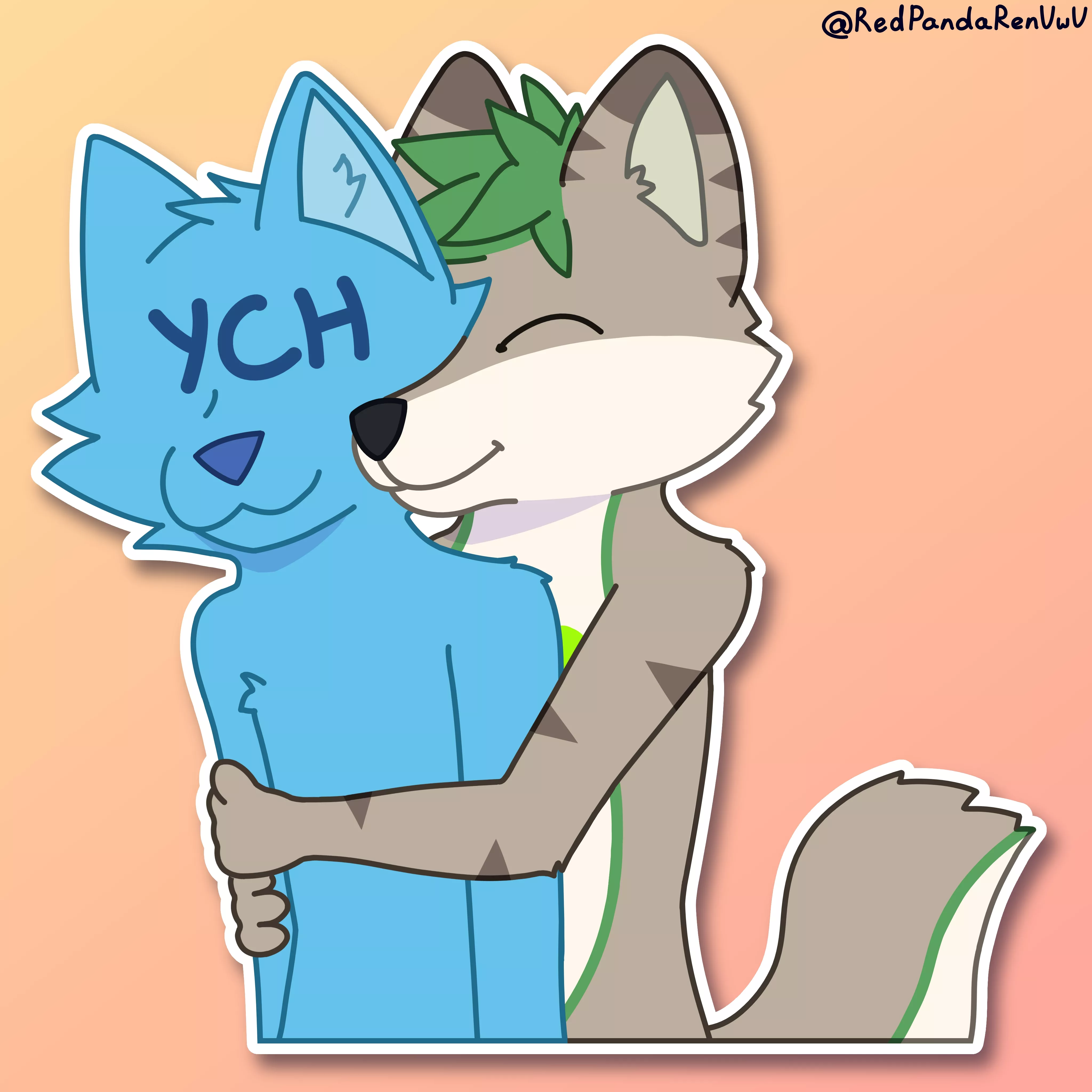 Drew a sticker for a friend of mine because she asked nicely