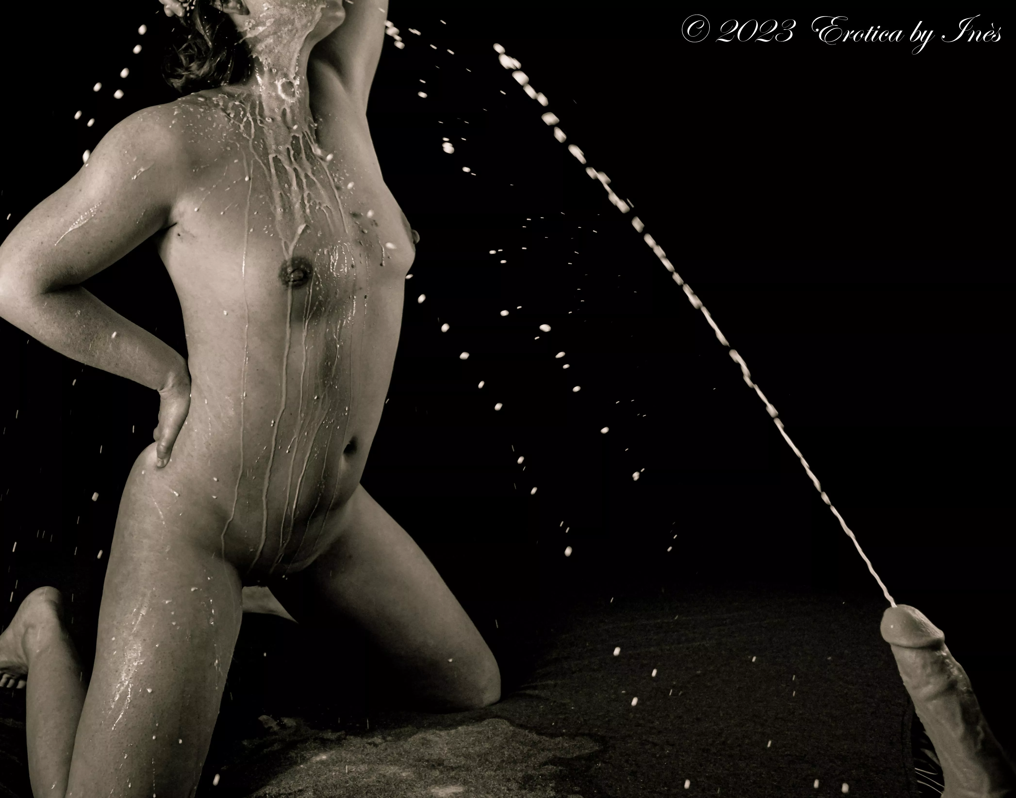 Drowned in cum from my supercharged ejaculating dildo. Could a guy ever cum like this?