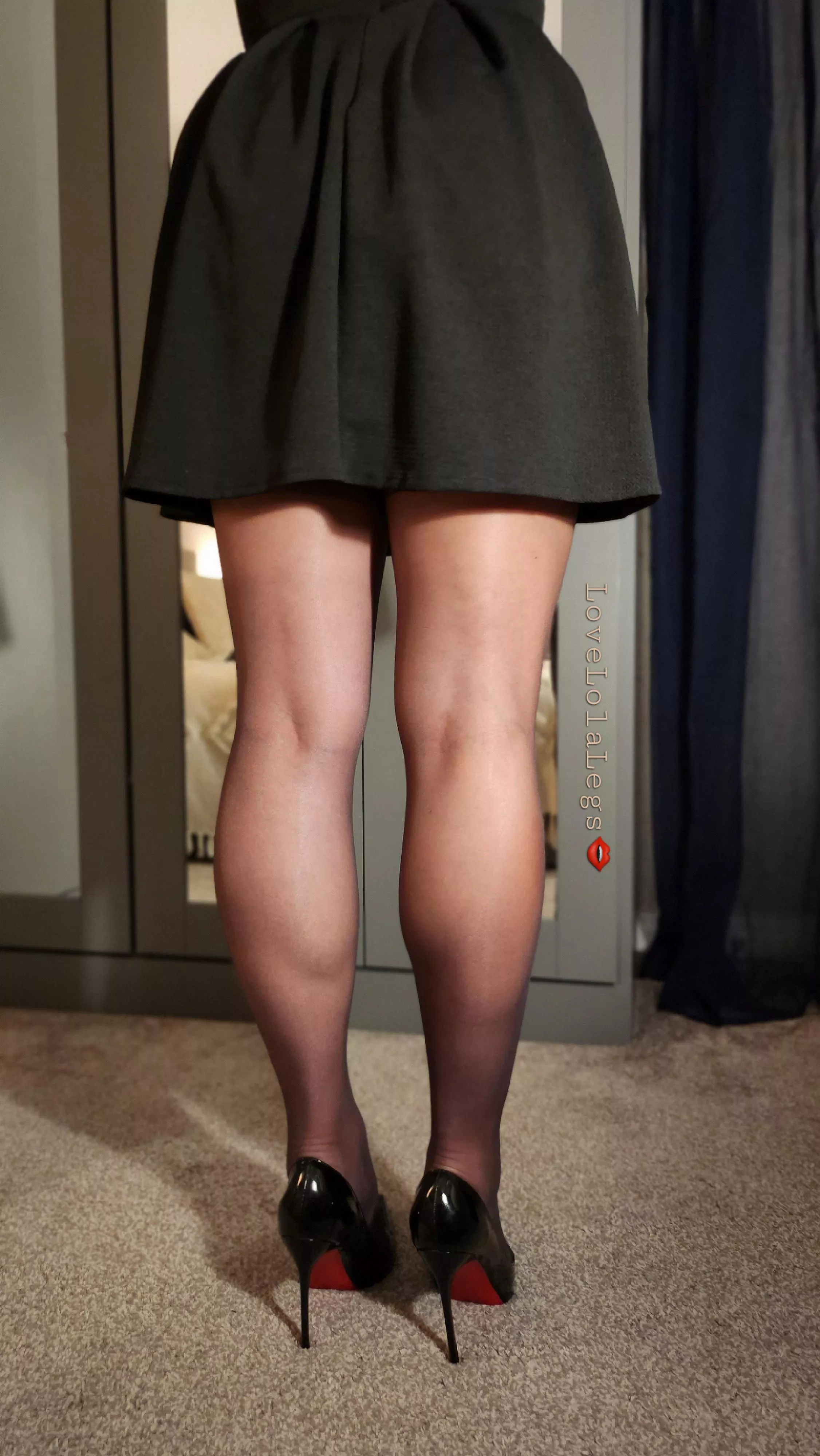 I hope you like short dresses and black nylons 👄