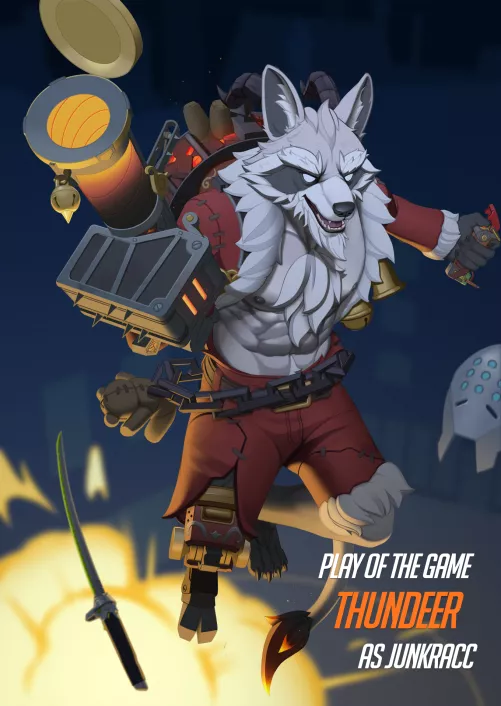 Junkracc! 🦝💣 (Art by me! @MediocreOs on Twitter)