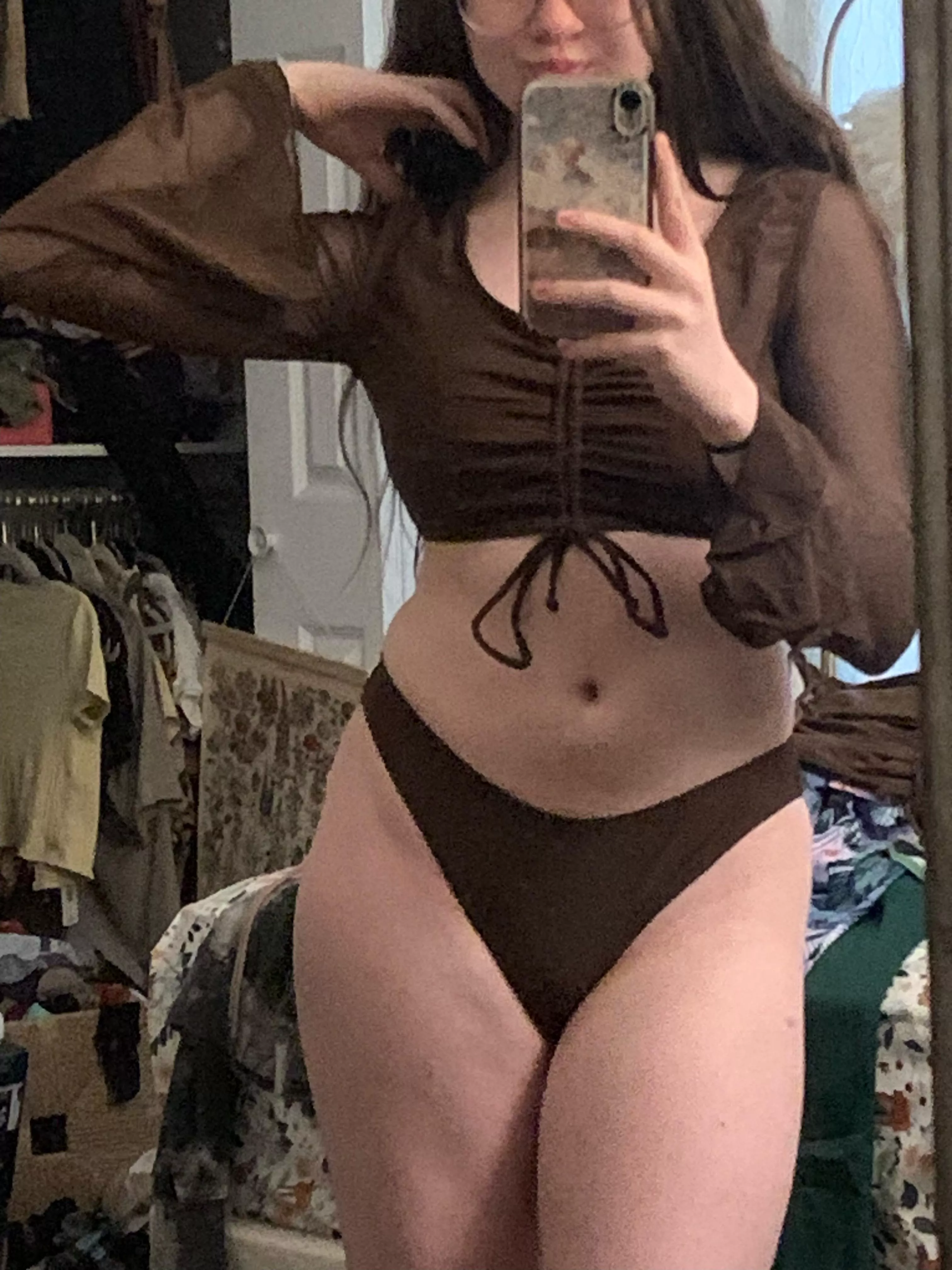 new pose in the brown one 🤭