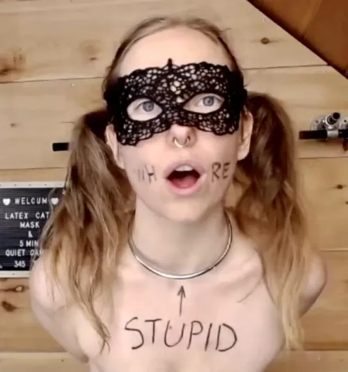 Stupid collared whore