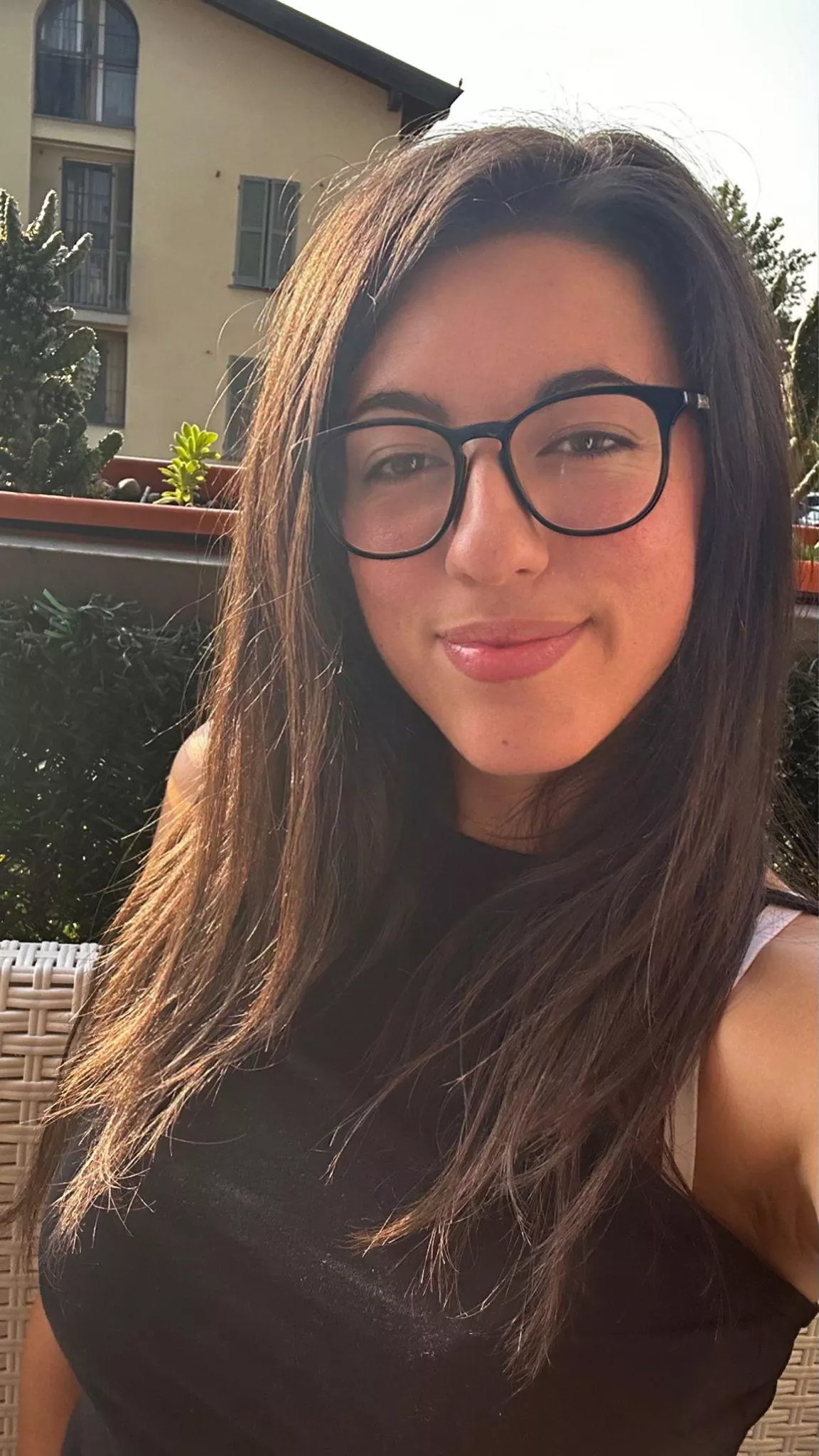 Take off my glasses an my clothes too.