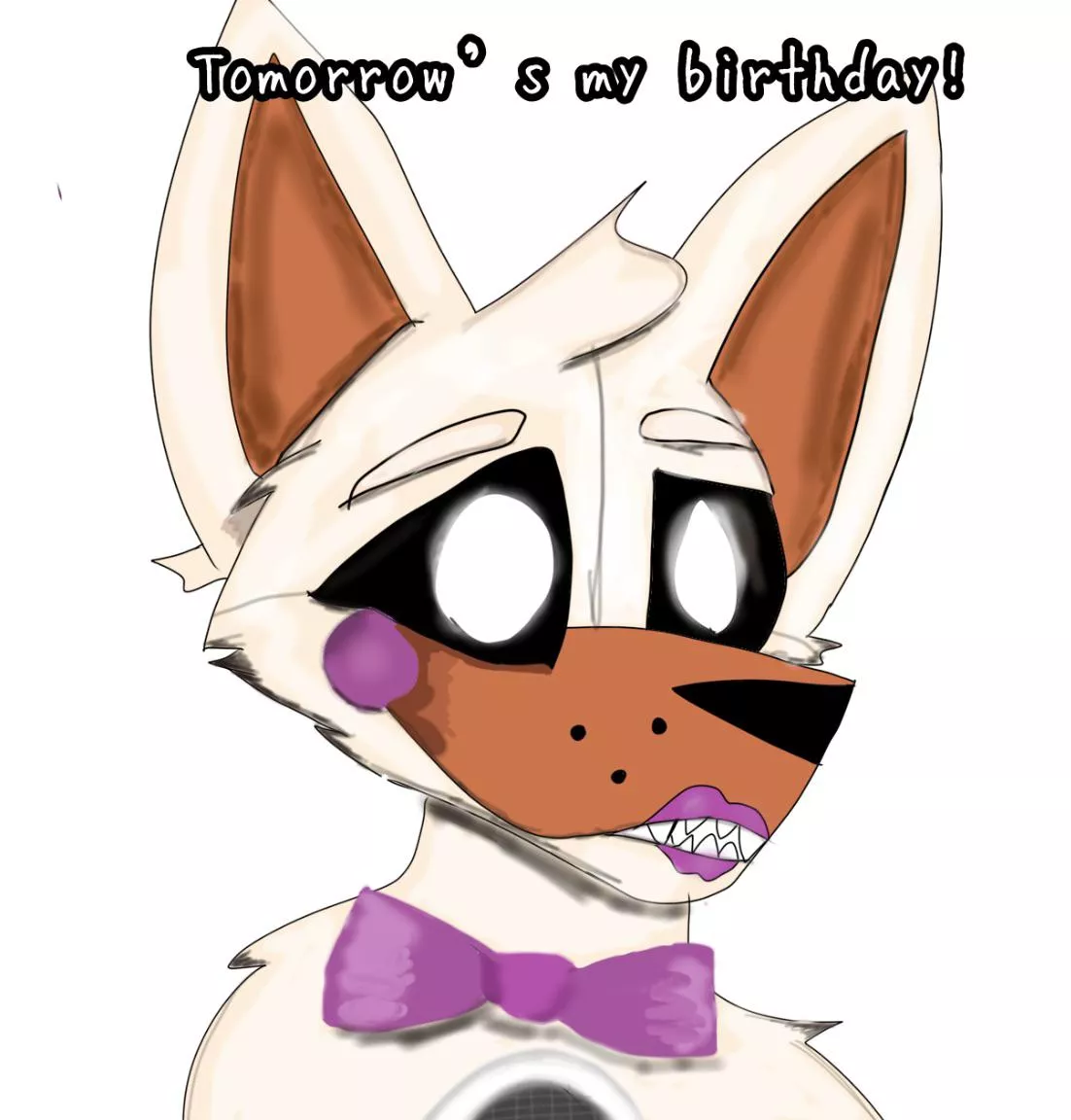 Tomorrow’s my birthday so I made some art of lolbit art ofc is by me