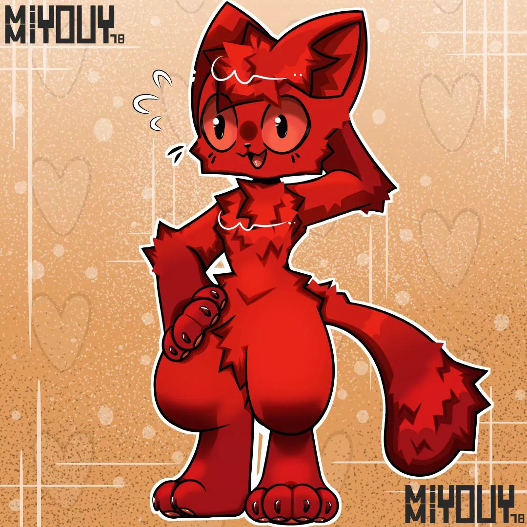 VERY RED ! oc I drew during a art trade