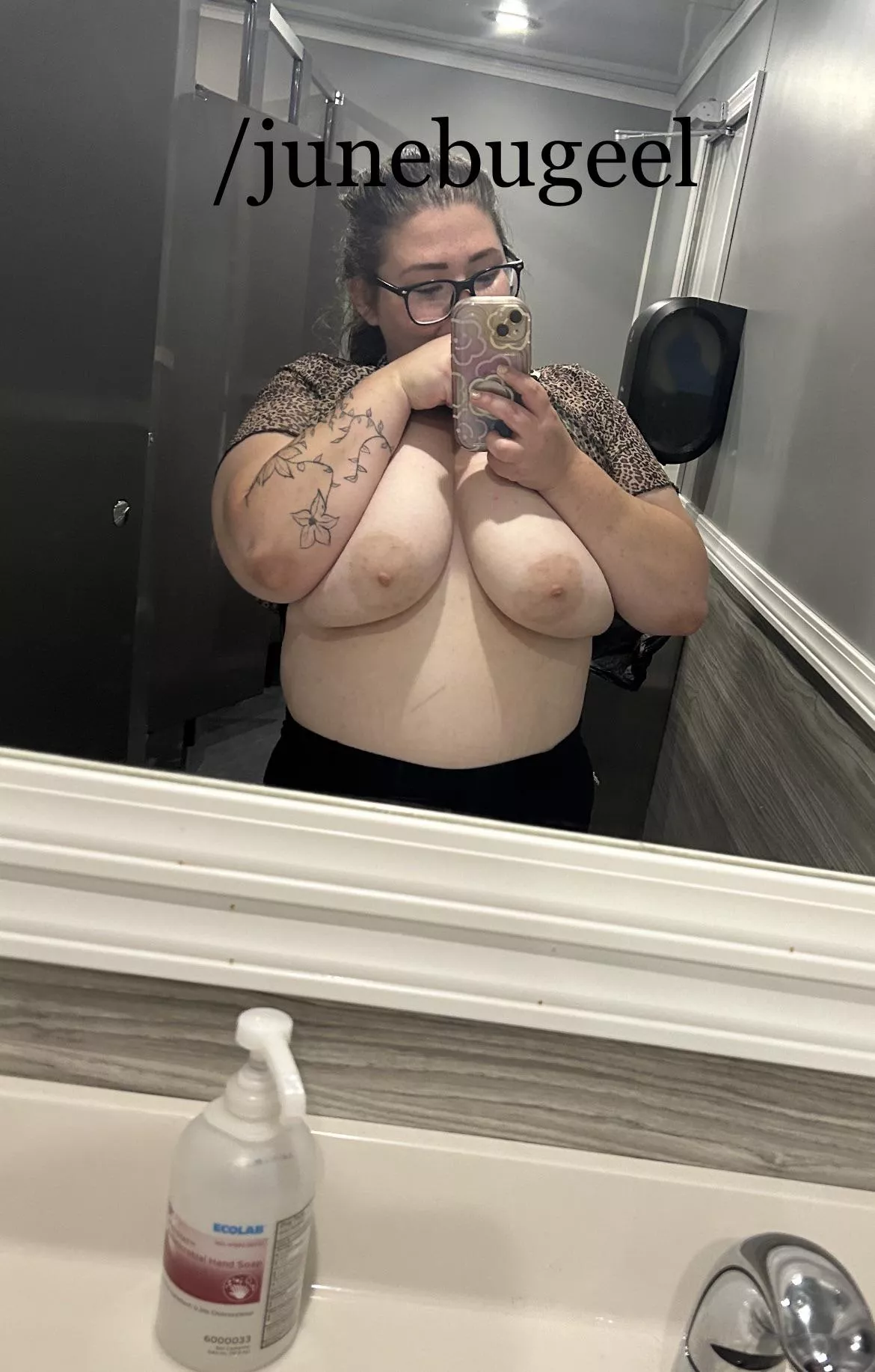 WWYD if you walked into the bathroom stalls and saw me with my tits out?