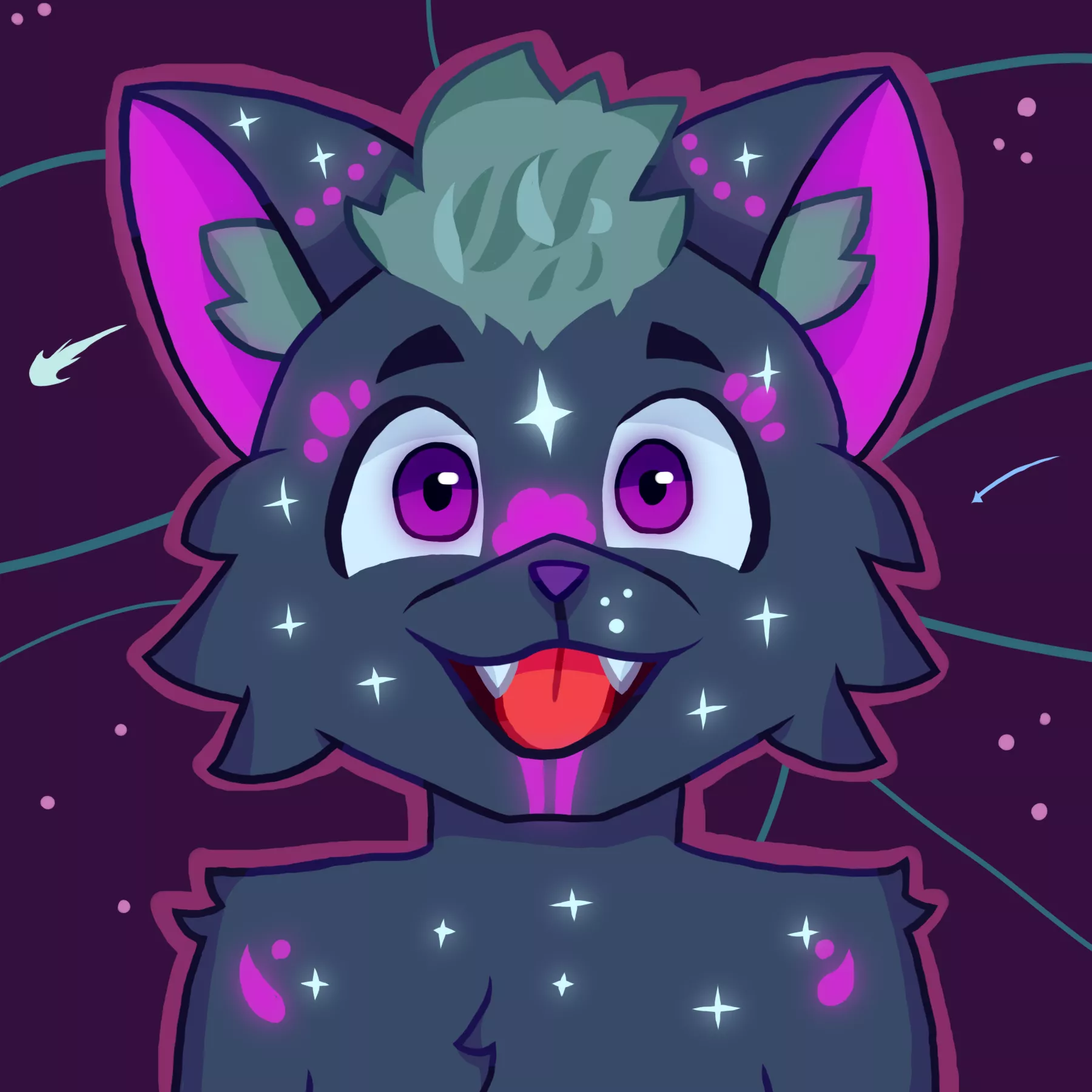 A COSMIC furry! (Art by me)