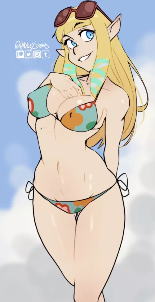 Beach girl (Haysey-Draws)