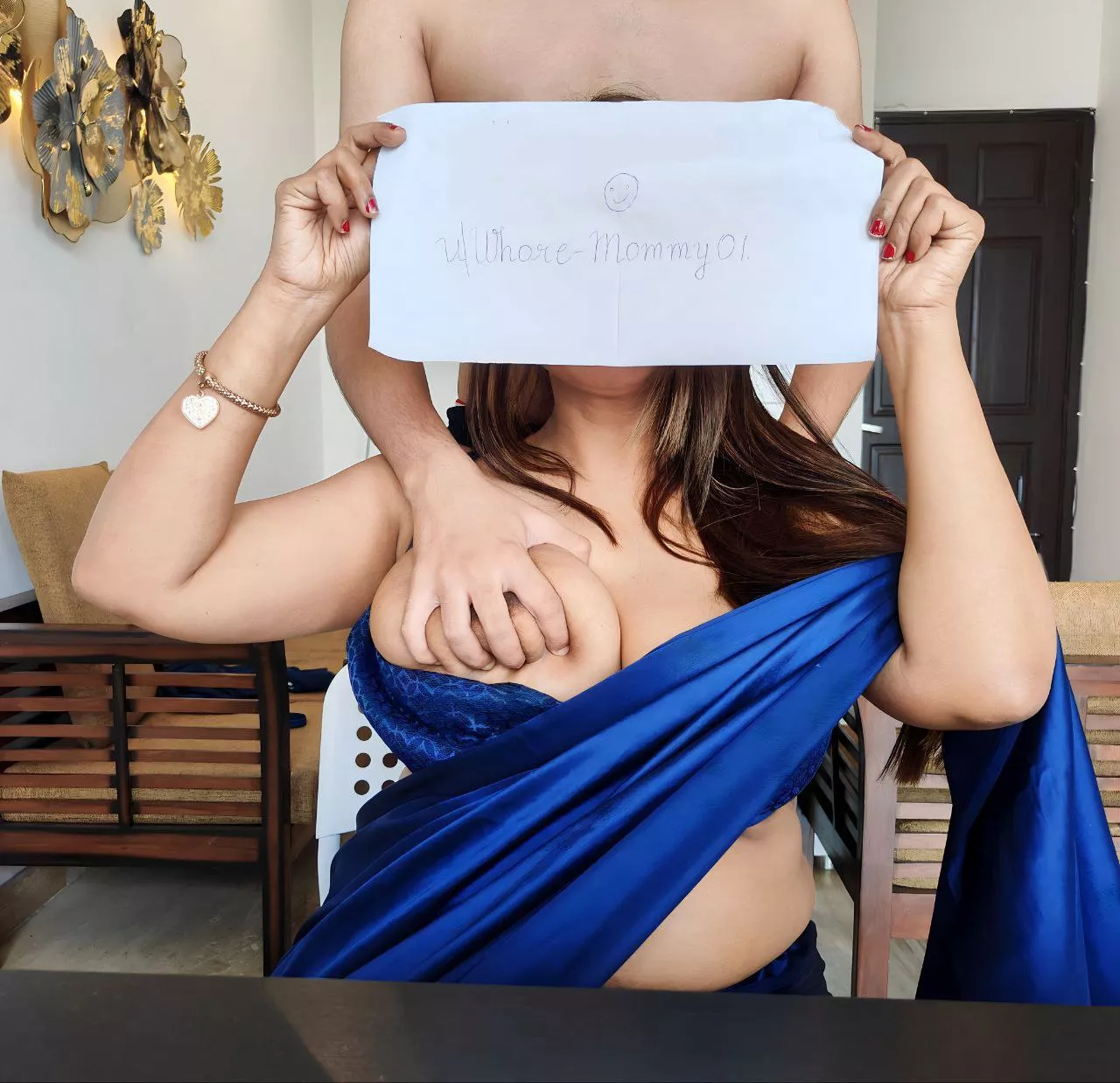 Cover my mouth and grope me. See how [f]ast my cunt drips..💦💦