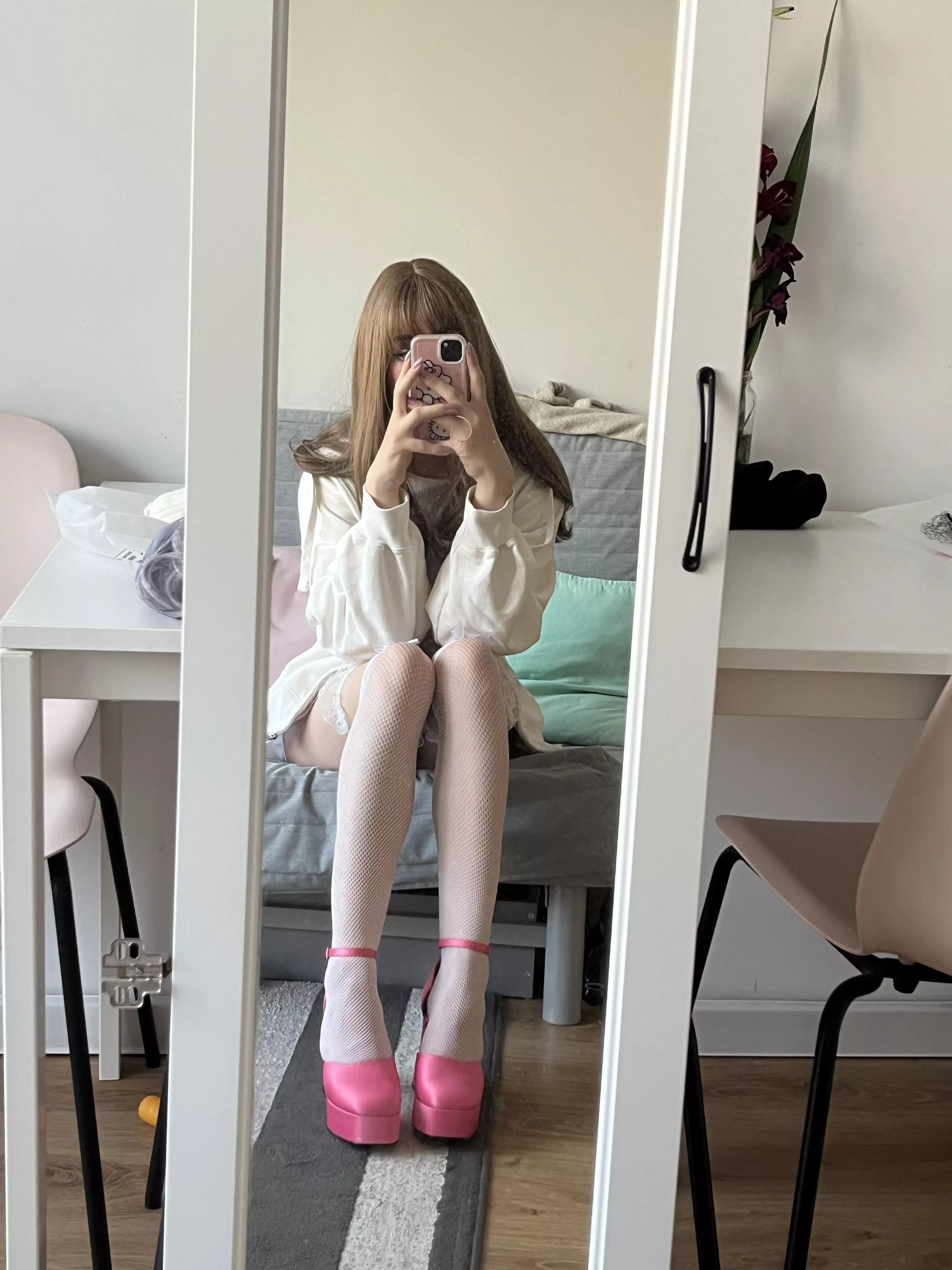 do we like tall femboys? (6’3 in these shoes)