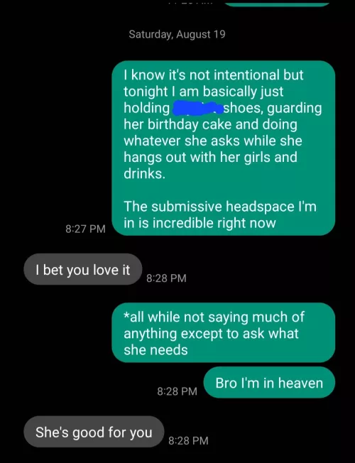 I'm out celebrating Momma Kitties birthday with her friends tonight and I realized something that I had to tell my best friend/coven sister about